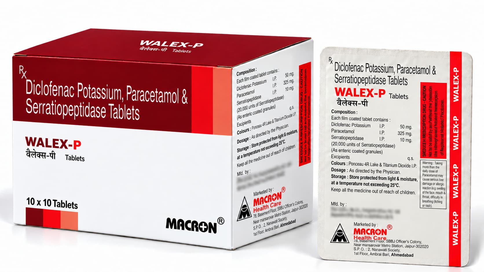Walex-P Tablets product photo